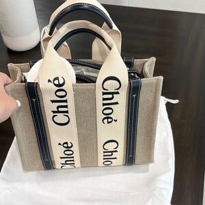 Nwt Chloe Tan and Black Tote Bag
